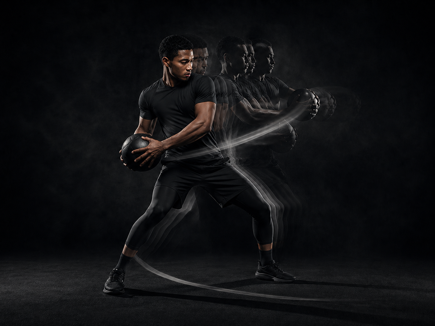 腕や体幹までつながる連動性を表すビジュアル