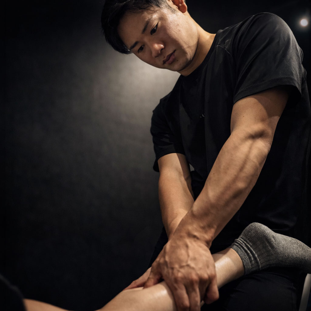 身体を使って前に進む人